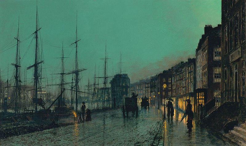 John Atkinson Grimshaw Shipping on the Clyde oil painting picture